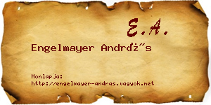 Engelmayer András névjegykártya