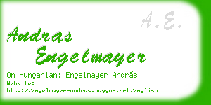andras engelmayer business card